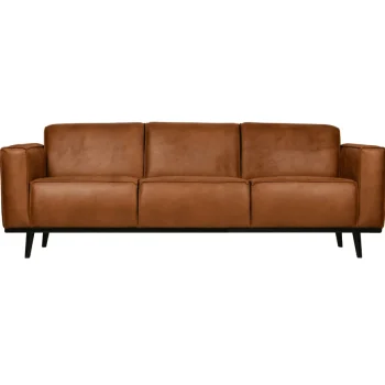 Outlet HUUS Bank Statement 3-Zits 230 Cm Eco Leer Cognac