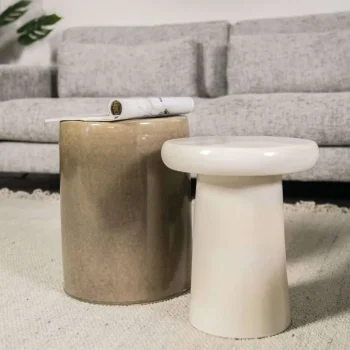 Hot HUUS Bijzettafel Glaze Crême