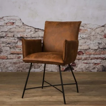 Online HUUS Eetkamerstoel Tim Met Armleuningen