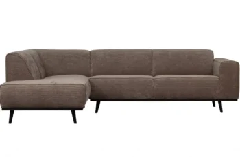 Fashion HUUS Hoekbank Statement Ribstof 3-zits