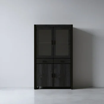 Best HUUS Kast Britt Zwart Hoog