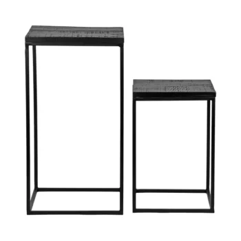 Outlet HUUS Plantenzuil Set Vico Zwart